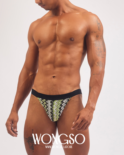 Boheme Knit Jockstrap in Green