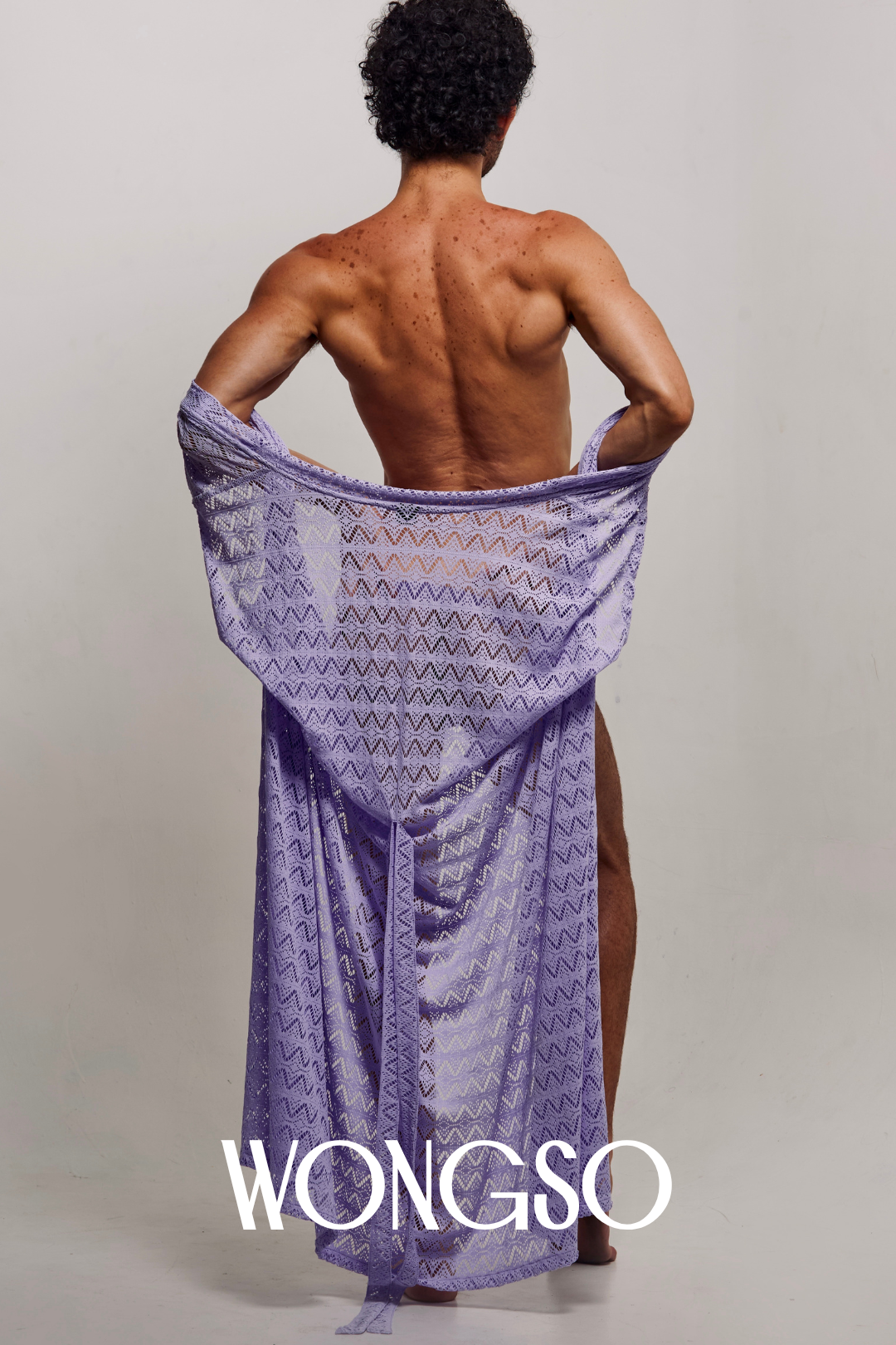 Lilac Sleeveless Kimono