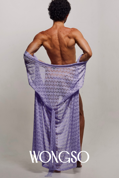 Lilac Sleeveless Kimono